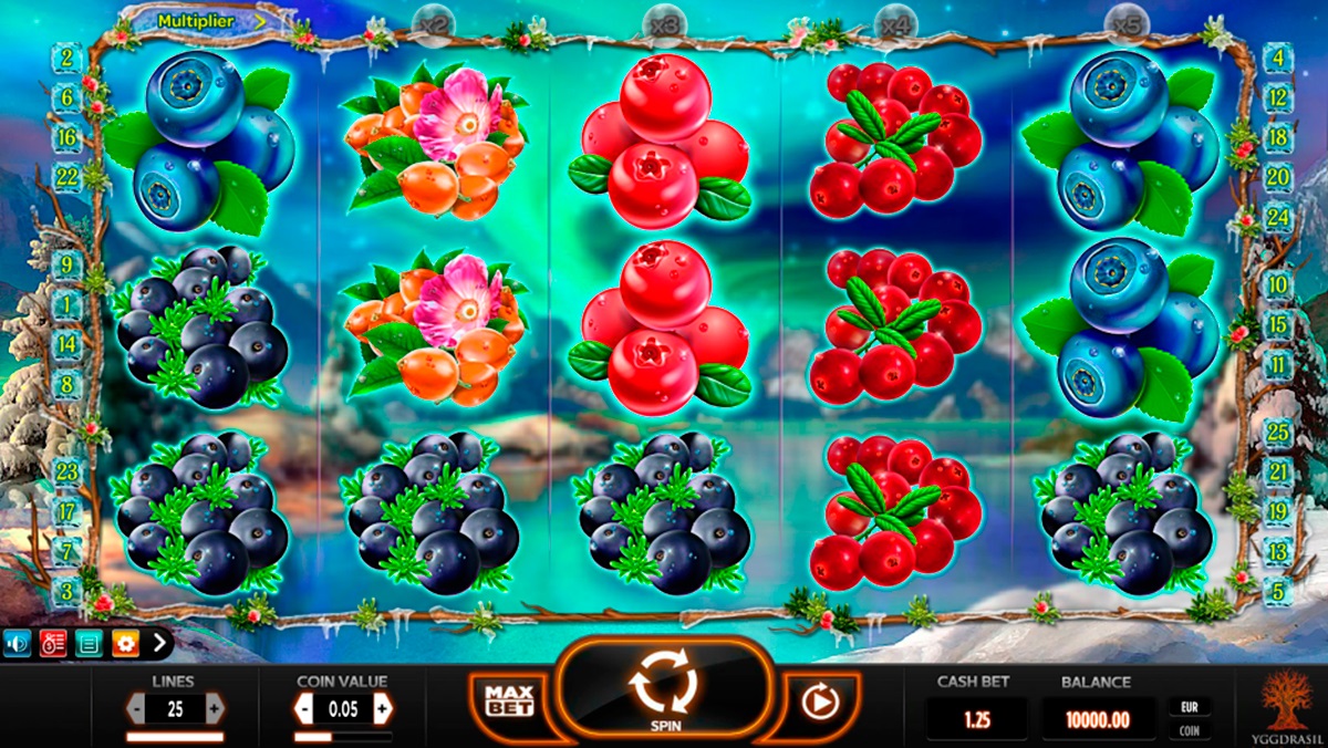 Играть онлайн Winterberries Yggdrasil бесплатно без регистрации